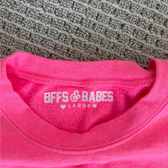 BFFS & BABES Bright Pink 'MARGS' Crewneck Sweatshirt - Picture 2 of 3
